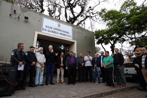 Prefeito José Fortunati participou da entrega da base operacional da Guarda Municipal do Parque Farroupilha (Redenção). (Foto: Ivo Gonçalves/PMPA)