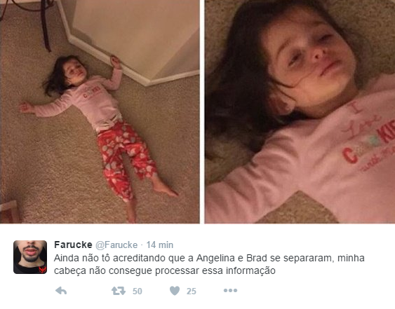 Separação de Brad Pitt e Angelina Jolie movimentam as redes (Foto: Reprodução/Twitter)