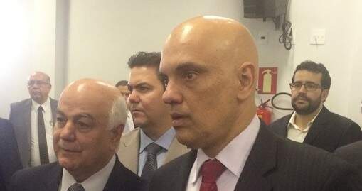 Ministro da Justiça, Alexandre Moraes, visitou o vice-governador de Goiás em hospital. (Foto: Reprodução)