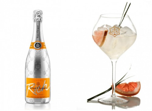 Veuve Clicquot Rich é o primeiro e único champagne do mundo criado para ser utilizado em drinques. (Foto: Reprodução)