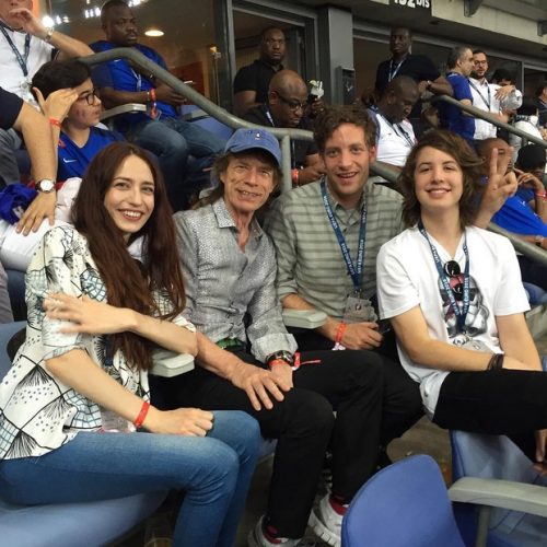 Lucas Jagger e Mick Jagger na final da Euro 2016 (Foto: Reprodução/reprodução/Instagram)