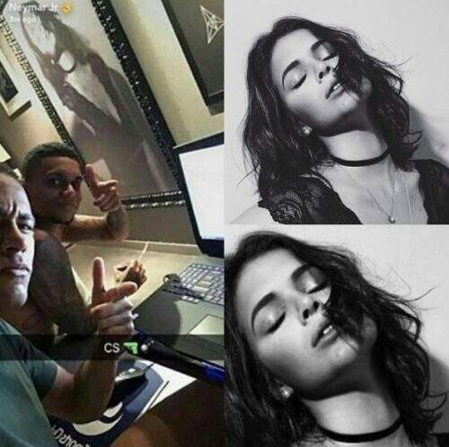 Neymar posta imagem que revela quadro de Bruna Marquezine ao funo (Reprodução/ Instagram Nana Rude/Divulgação)