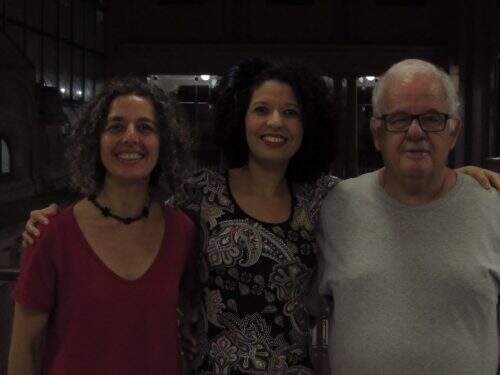 Monika Papescu, Viviane Juguero e Jorge Rein se encontram nesta quinta-feira na CCMQ (foto: divulgação)