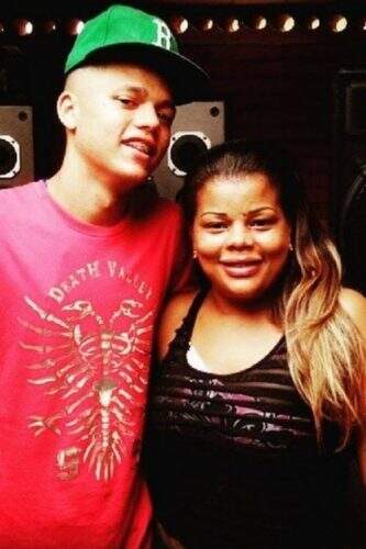 Funkeira e o filho Yuri (foto: reprodução)