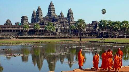 Templo de Angkor, no Camboja (foto: reprodução)