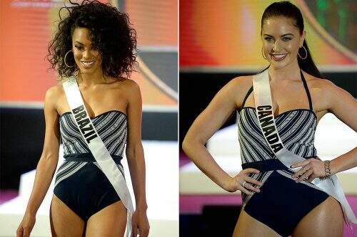Miss Brasil e Miss Canadá (Foto: Reprodução)