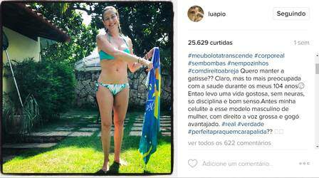 Post de Luana sobre seu corpo e saúde (Foto: Reprodução/Instagram)