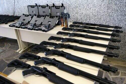 Armamento reforça atuação no combate ao crime (Foto: Luiz Chaves/Palácio Piratini)