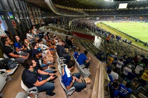 Torcedores levaram seus bichinhos de estimação para acompanhar uma partida no Mineirão (Foto: Reprodução/Twitter)