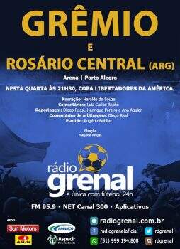 Cobertura Grêmio x Rosário Central, pela Rádio Grenal.