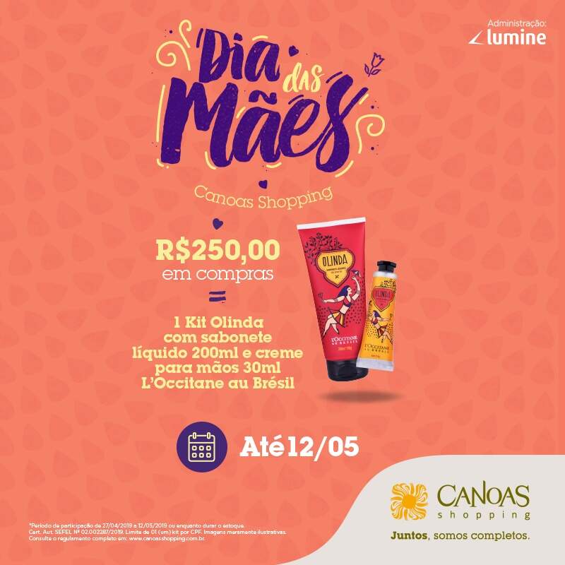 Dia das Mães Canoas Shopping 2019