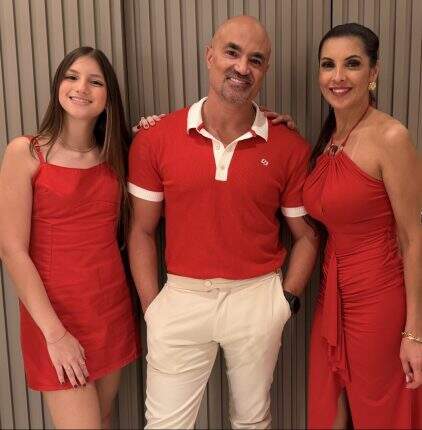 Lavínia Heiderich Bredow, Gustavo Bredow e Luciane Heiderich