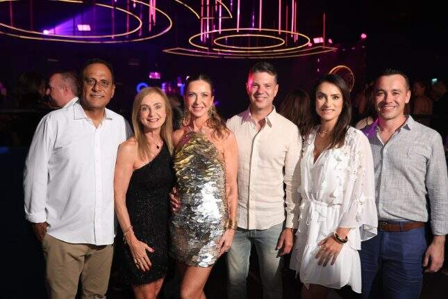 Luiz Pedroso de Mendonça, Leila e Tiana Burmann, Fernando Bastos, Taís Burmann e Tiago Rizzo