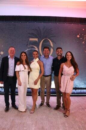 Irani Cioccari, Maria Eduarda Cioccari, Aline e Jerônimo Goergen e Felipe Camozzato e Theodora Cioccari