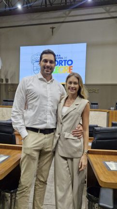 Victoria Vendramini e Sérgio Oliveira