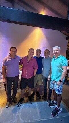 Marcio Pereira, Paulo Alfaya, Ildo Betinelli, Cadu Oliveira e Luís Sacks