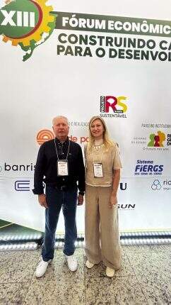 Delmar Albarello e Betina Worm