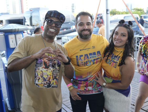 Buchecha, David Hunner e Karina Dick