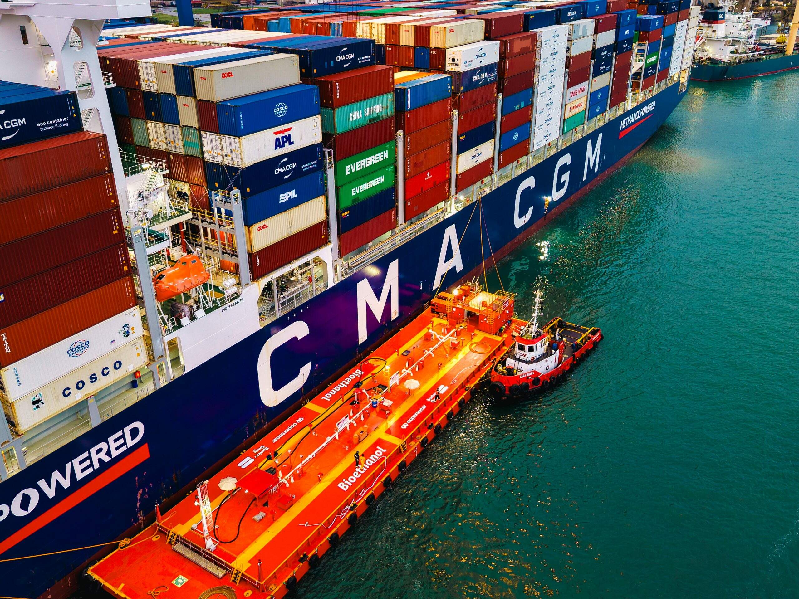 Brasil inaugura abastecimento com etanol em navio transoceânico