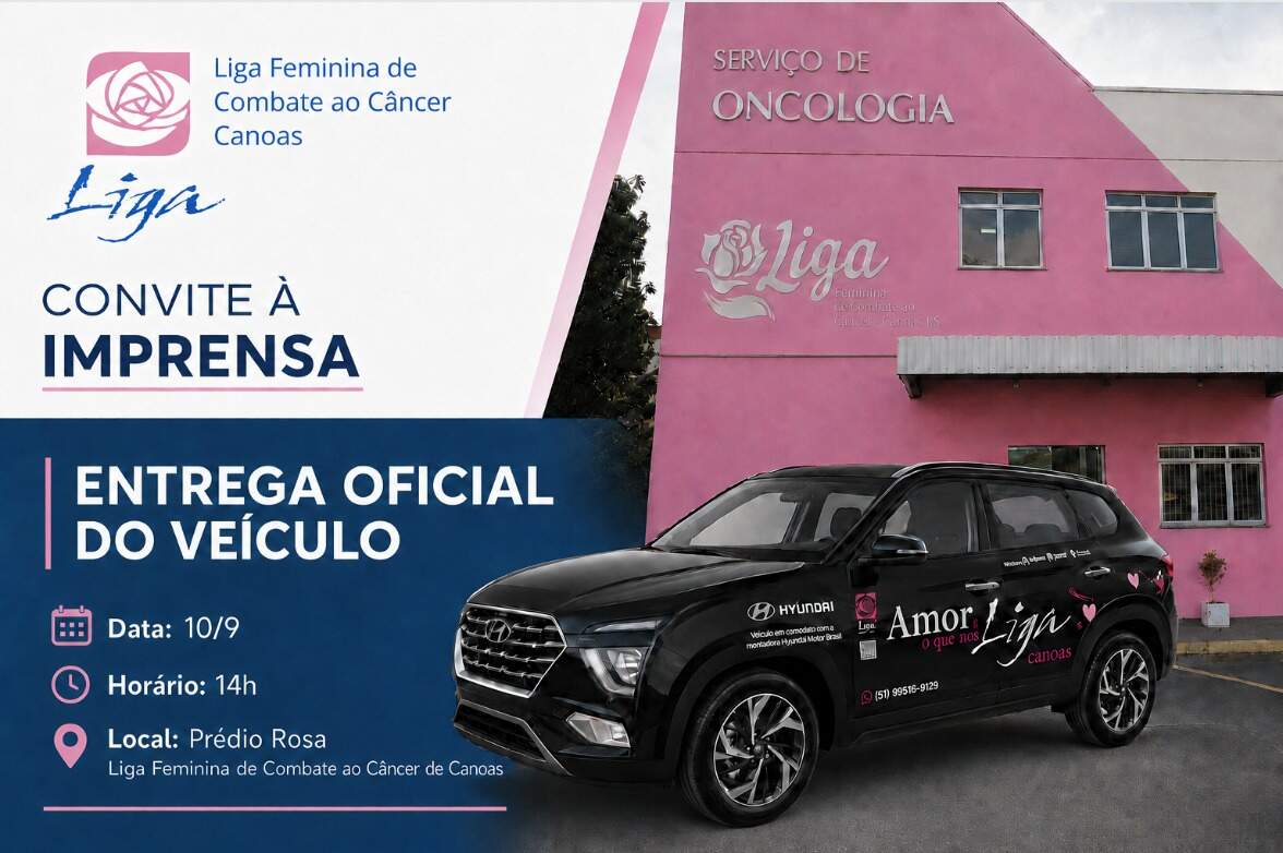Liga Feminina de Combate ao Câncer de Canoas recebe veículo em comodato da Hyundai Motor Brasil